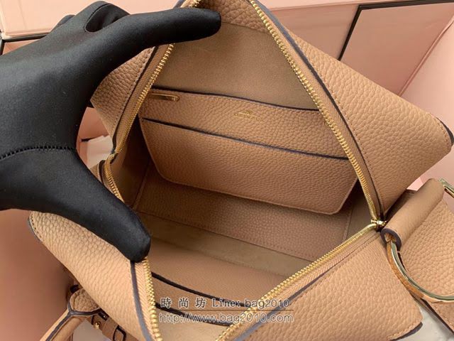 DELVAUX女包 標誌性包款 旋轉拎著提把D扣環 德爾沃女手提包 CL0028 奶茶色 Delvaux信封袋  fcs1260